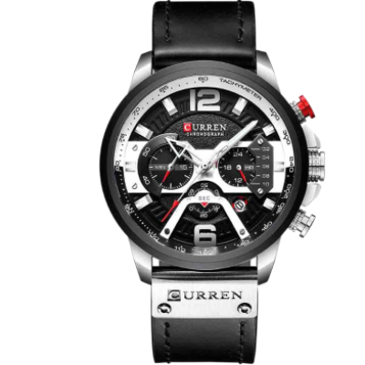 Picture of CURREN Watches Men Luxury Sport original leather choronograph active
