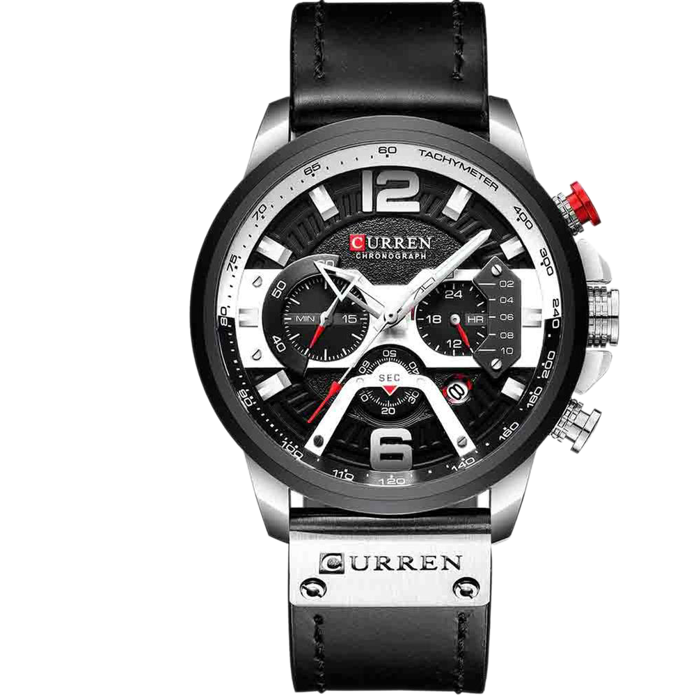 Picture of CURREN Watches Men Luxury Sport original leather choronograph active