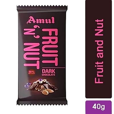 Picture of Amul Fruit N Nut Chocolate 40gm. Box (Pack of 5 )