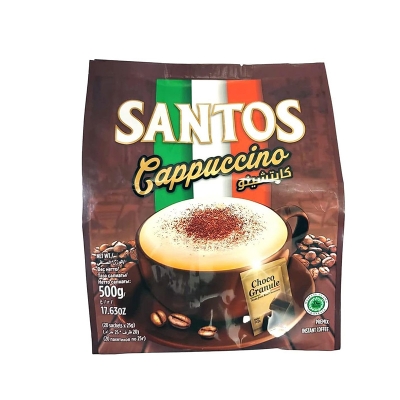 Picture of Santos Cappuccino 3 In1 With Choco Granule Coffee 500gm
