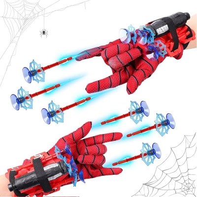 Picture of Esteopt Launcher Gloves for Spider-ManHero Launcher Wrist Toy SetChildren's Plastic Cosplay GloveSpider Web Shooters for Kids ( 1 Sets)