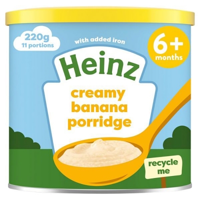 Picture of Heinz Creamy Banana Porridge Baby Food 6+ Months 220g