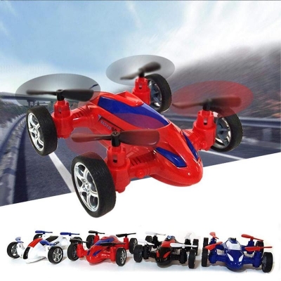 Picture of Friction Powered Push and Go Flying Car for Kids - Unbreakable Diecast Plastic car Toy, Flying Model Car with Moving Fans