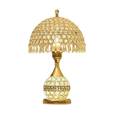 Picture of New apple led K9 crystal table lamp led lighting high quality iron desk lamps led lamps E27 led light lustre light Desk Lamp Z50