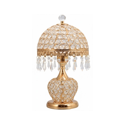 Picture of New apple led K9 crystal table lamp led lighting high quality iron desk lamps led lamps E27 led light lustre light Desk Lamp Z50