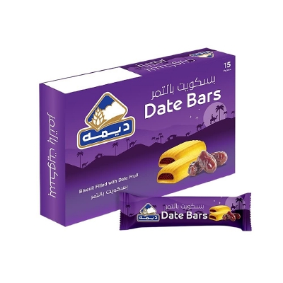Picture of Deemah Dates Bars Biscuit Filled With Date Fruits 15 X 25g (UAE)
