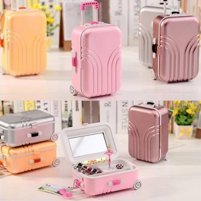 Picture of Mini Suitcase Shape Music Box Kids Toys Gifts For Elise Plastic Music Box Home Office Decoration Birthday Gift