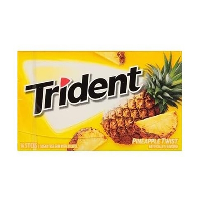 Picture of Trident Sugar Free Gum 1 Packs of 14 Pieces (14 Total Pieces) (Pineapple)
