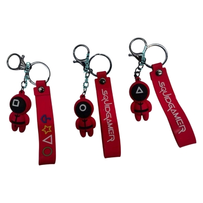 Picture of New products doll pendant 3D acrylic keychain accessories squid game keychain