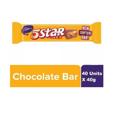 Picture of Cadbury 5 Star Softer Chocolate Bar Packaging Type: Box