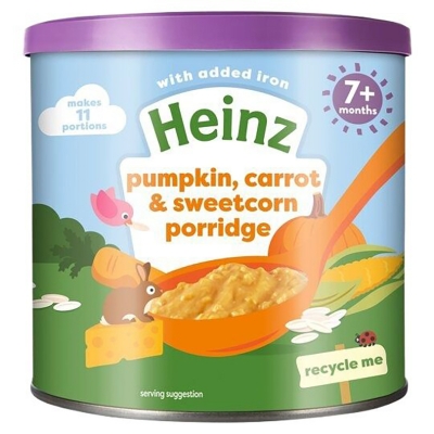 Picture of Heinz Pumpkin Carrot & Sweetcorn Cereal For Babies - 200g 7+ Months