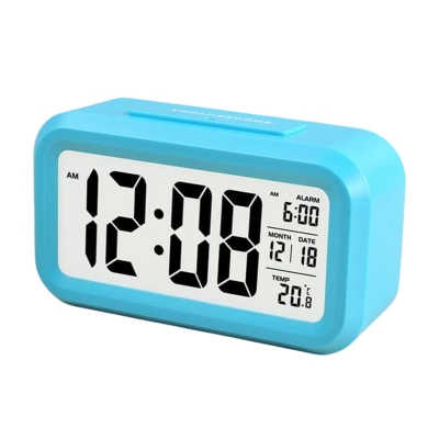 Picture of Led Display Time Alarm Clock Night Light Thermometer Lamp Snooze Rectangle Function Desk Clocks (Various Colors) (217839932)