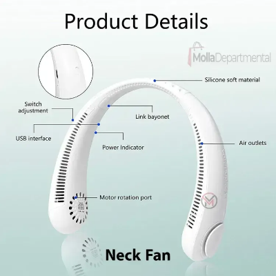 Picture of Portable Neck Fan Mini Usb Rechargable