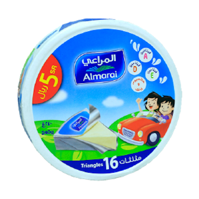 Picture of Almarai Triangle Cheese 16pcs (240gm)- KSA