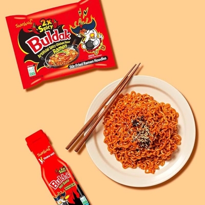 Picture of 2X Spicy Hot Chicken Flavor Korean Noodles (140g) 1pcs