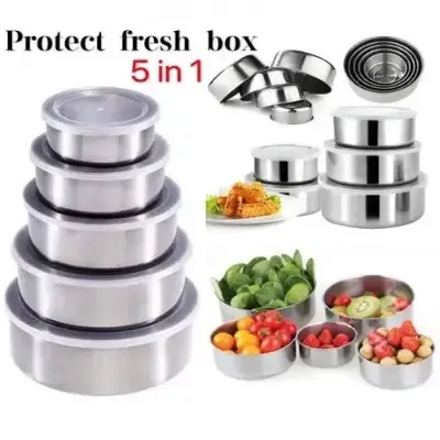 Picture of Stainless Steel Protect Fresh Box 5 Pieces x 1 Set
