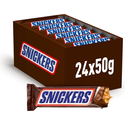 Picture of SNICKERS Peanut Filled Chocolates 50g Each 24 pcs Box