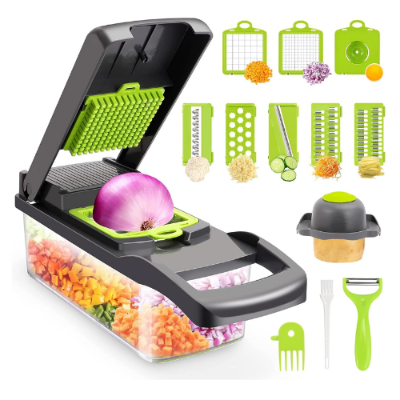 Picture of Vegetable Chopper With Mandoline Slicer Multicolor 