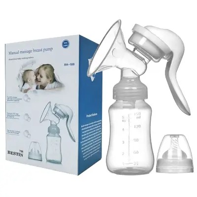 Picture of Portable Manual Breastfeeding Pump Set BPA Free Without Box 