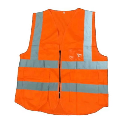 Picture of Safety Vest with 4 Pocket Best Quality-Orange Color
