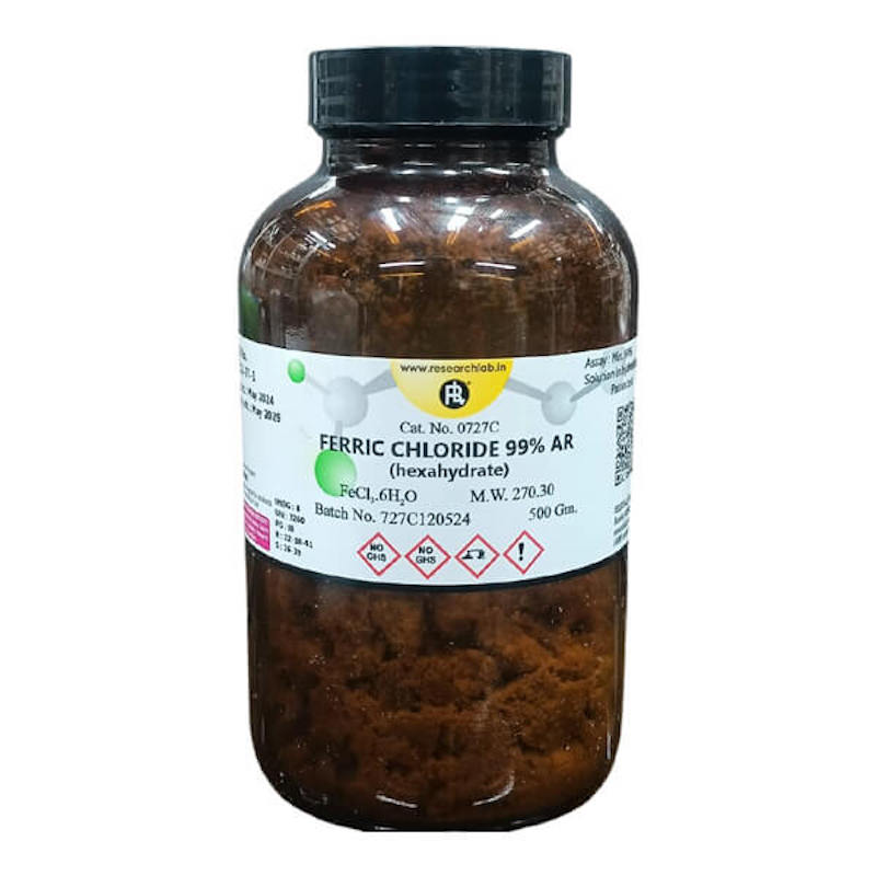 Picture of Ferric Chloride Hexahydrate AR 99% 500g RL, India