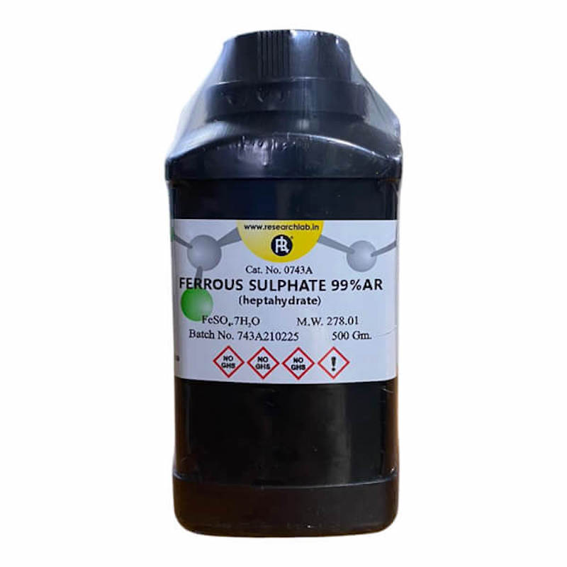 Picture of Ferrous Sulphate Heptahydrate AR 500gm Research Lab