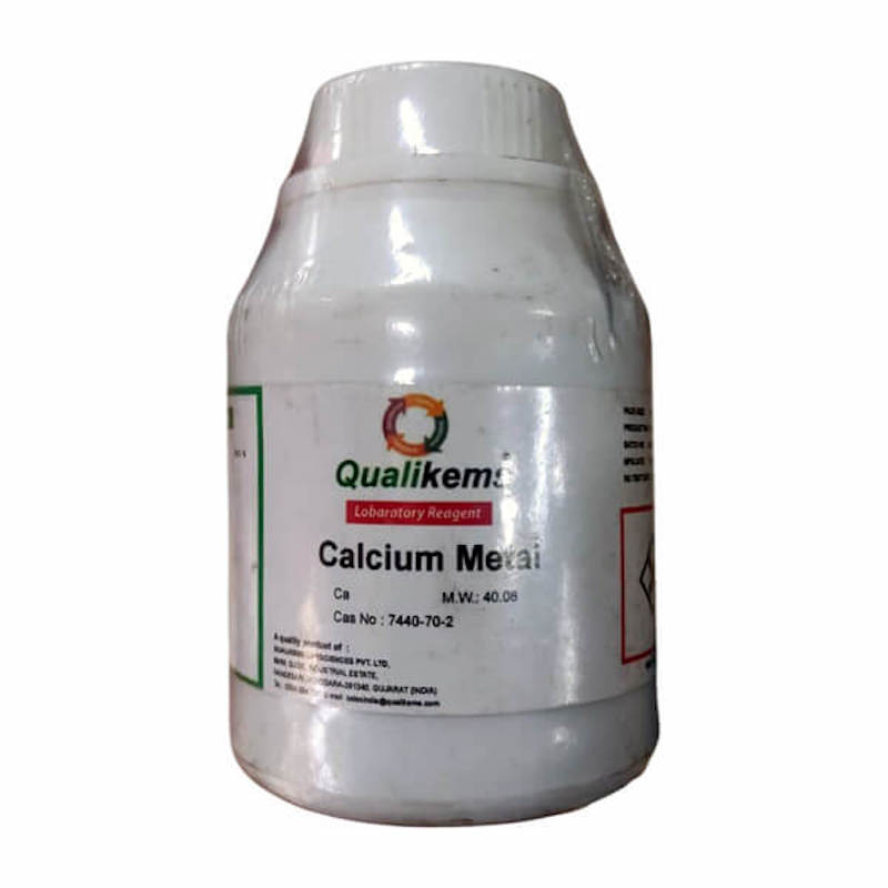 Picture of Calcium Metal 100g Lab Reagent Qualikems