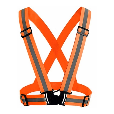 Picture of Reflective Safety Harness Vest Orange Color