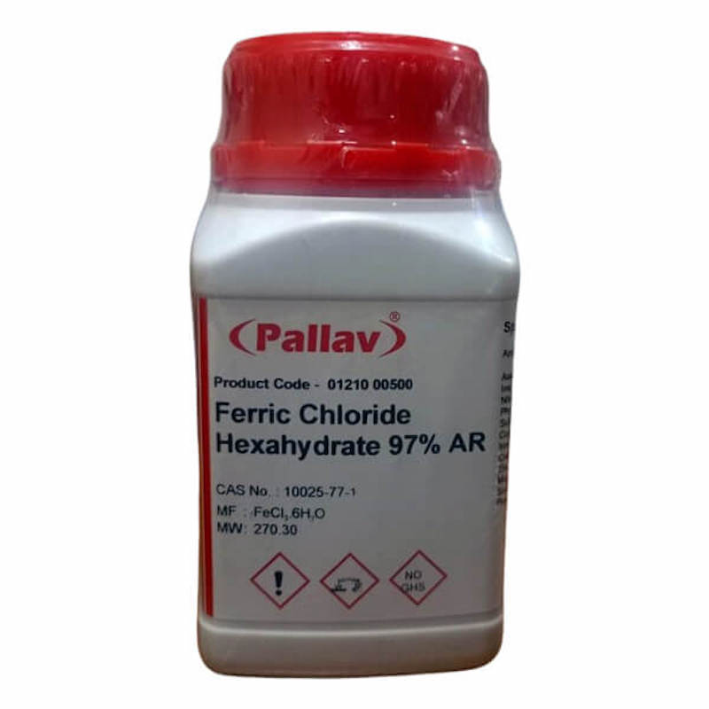 Picture of Ferric Chloride Hexahydrate 500gm AR Grade Pallav