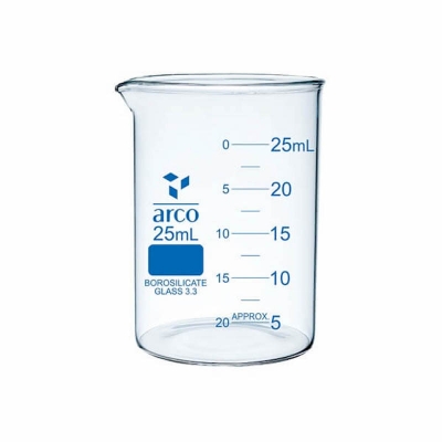 Picture of Arco Glass Beaker 25mL Low form with Spout