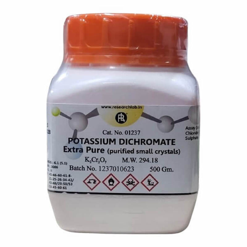 Picture of Potassium Dichromate 500g Extra Pure RL, India