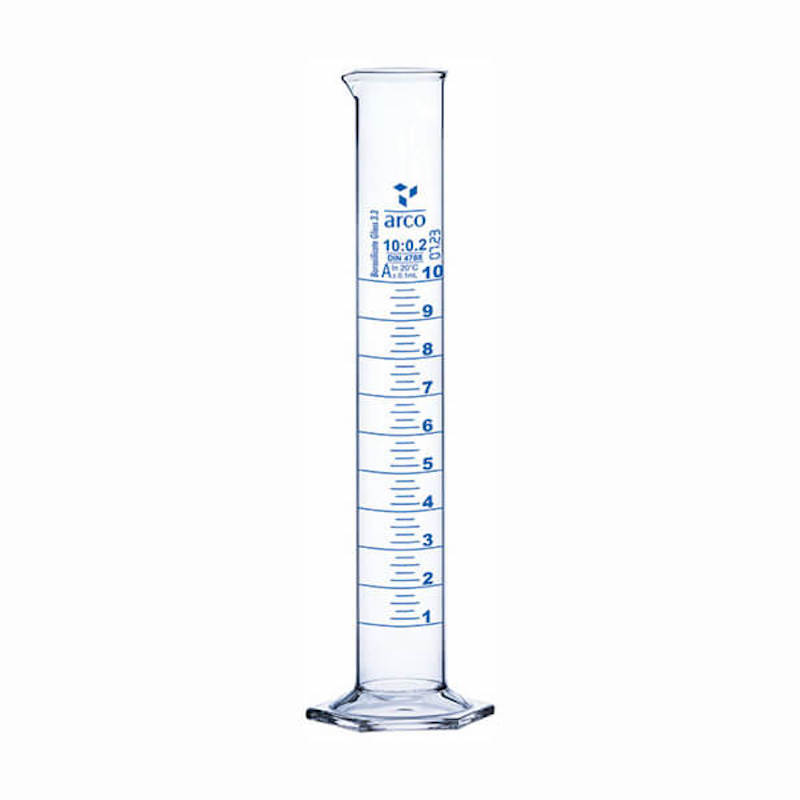 Picture of Arco Measuring Cylinder 10mL Class-A Hexagonal Base