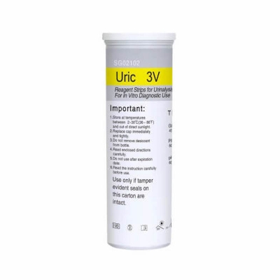 Picture of Uric 3V Urine Test Strips 100 Urinalysis