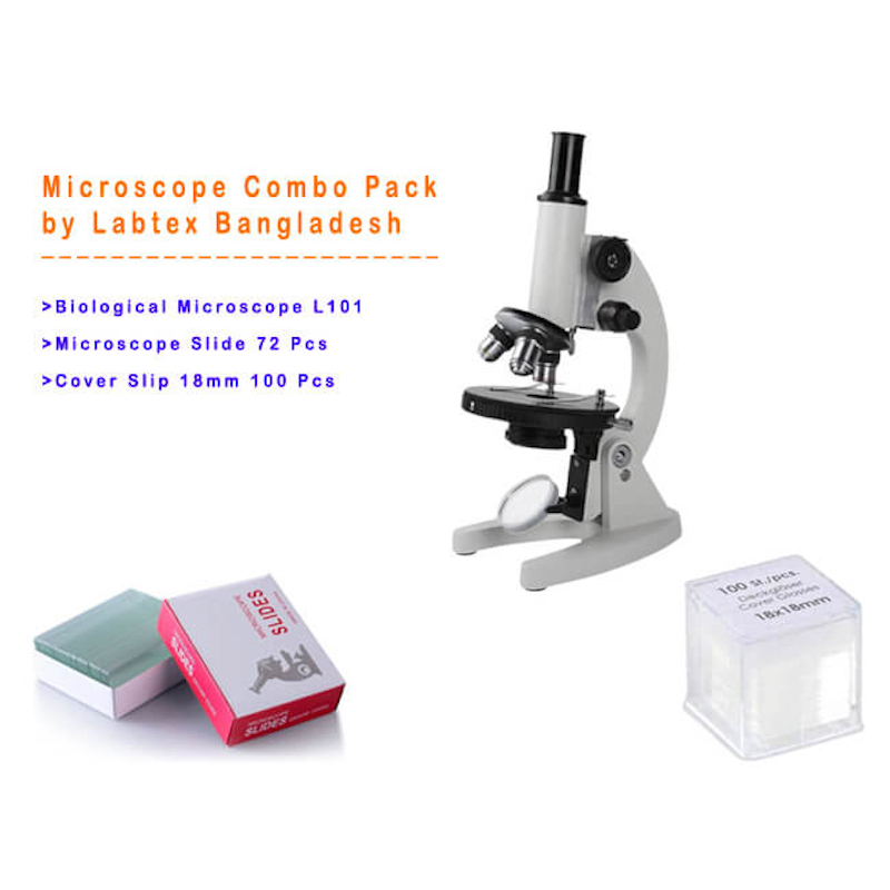 Picture of Microscope Combo Pack Including L101, Slide, Cover Glass