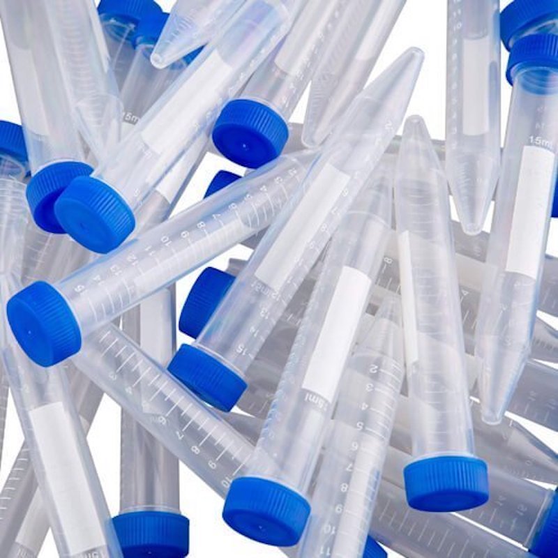 Picture of 100 Pcs 15ml Centrifuge Tubes with Screw Cap Polypropylene Container