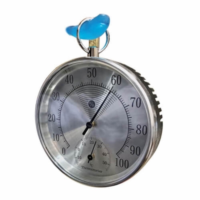 Picture of Indoor Outdoor Analog Dial Hygrometer, Temperature and Humidity Meter
