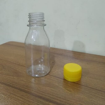 Picture of 230ml Empty Plastic Bottle with Yellow Cap