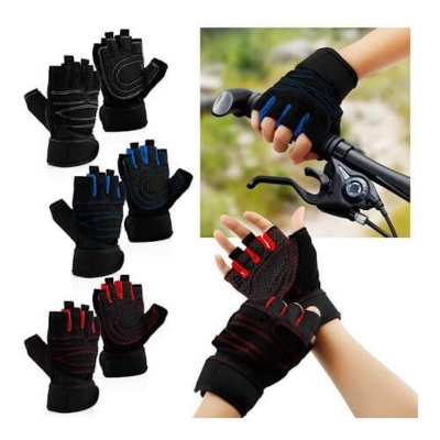 Picture of Workout Gym Half Finger Gloves Exercise Training Fitness