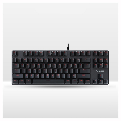 Picture of Rapoo VPRO V500 Alloy Blue Switch Backlit Mechanical Gaming Keyboard 87-key key layout High-speed response Conflict-free design