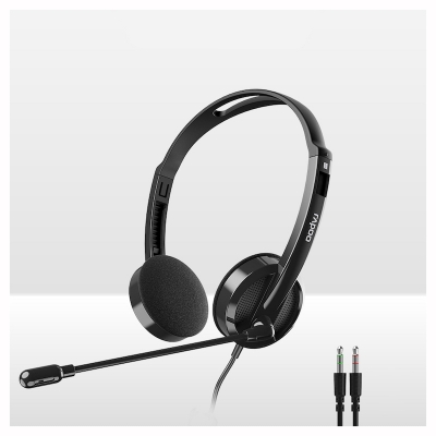 Picture of Rapoo H102 Wired Stereo Headphone - Model: H102 - Interface: Wired - Connector: 3.5mm audio interface (Double Pin) - Rotary microphone