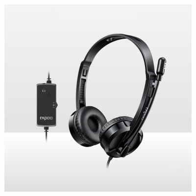 Picture of Rapoo H120 Wired Stereo Headset 3.5mm audio port Volume control Microphone noise reduction