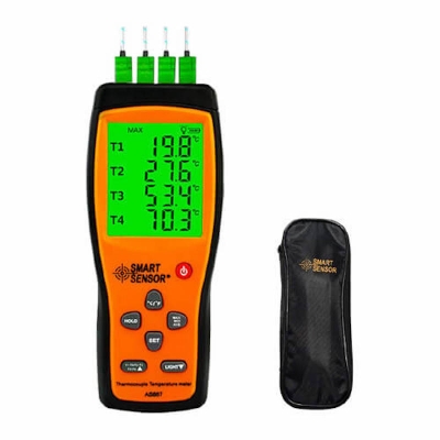 Picture of Smart Sensor Digital Thermocouple 4 Channel Temperature Meter AS887