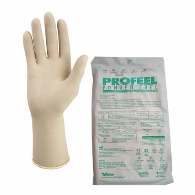 Picture of Profeel Surgical Hand Gloves 1 Pair Powder Free Malaysian