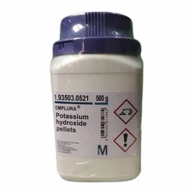 Picture of Potassium Hydroxide Pellets, 500gm, Merck-India