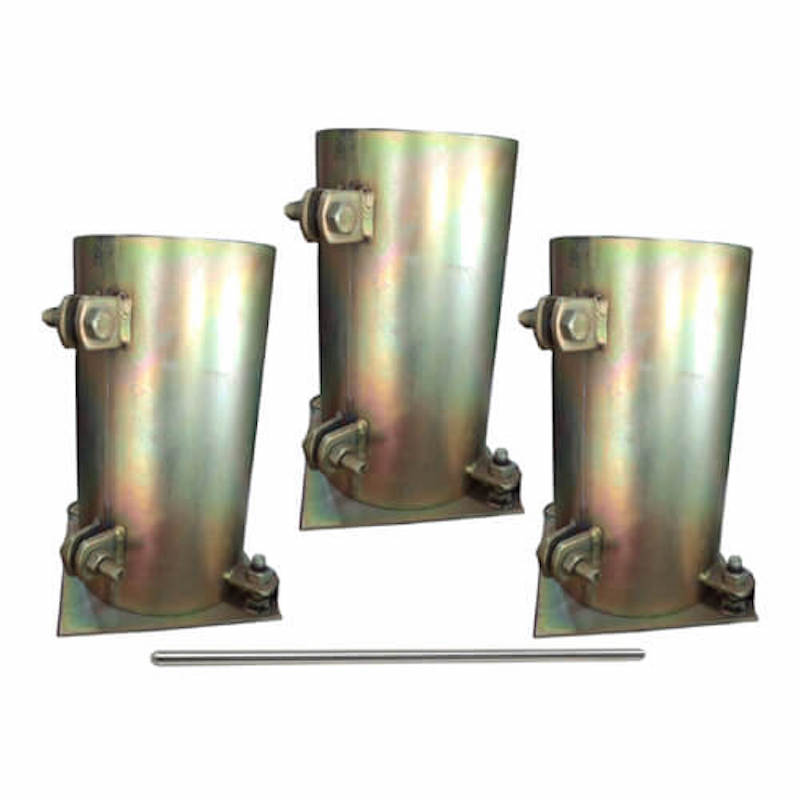 Picture of Concrete Cylinder Molds 1 Set 6x12 inch (3 Cylinder+1 Rod)