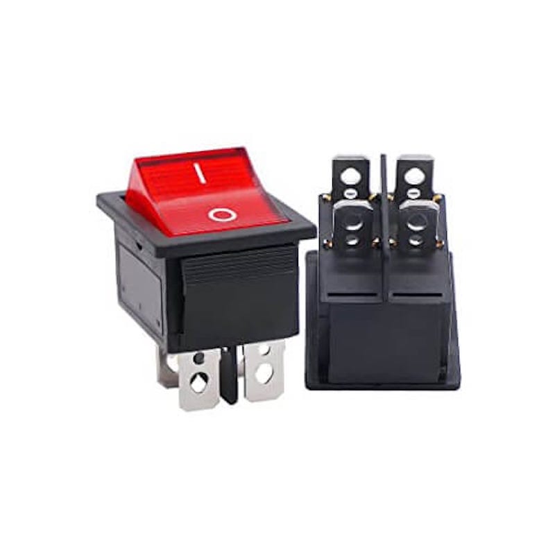 Picture of 2 Pcs ON-OFF 4 Pin Rocker Switch 6A/10A AC 250V/125V