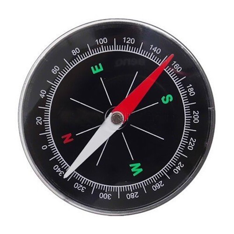 Picture of Smart Magnetic Compass 70 mm Large Size Black Color Travel Compass