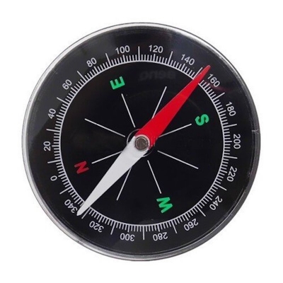 Picture of Smart Magnetic Compass 70 mm Large Size Black Color Travel Compass