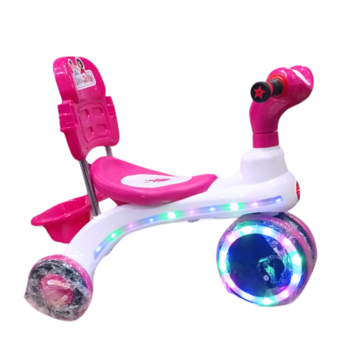 Picture of Rock Rider With Backrest & LED KD - Pink