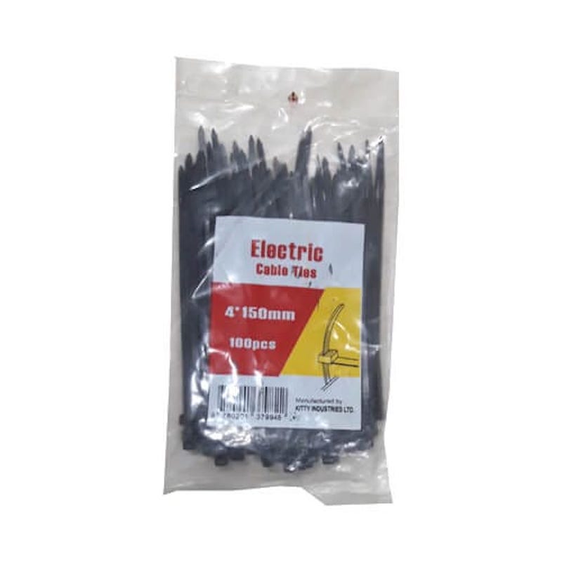 Picture of Cable Tie 150 mm 100 Pcs Pack Black Color